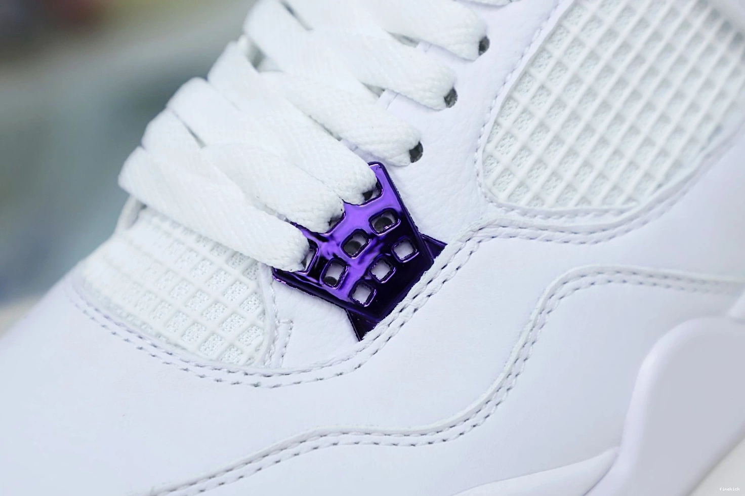 METALLIC JORDAN 4 AIR PURPLE 0128